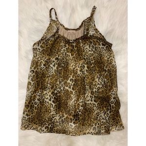 3/$15 Cheetah/leopard print tank top blouse